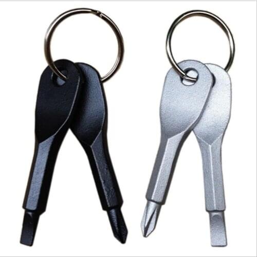 1set word screwdriver Phillips screwdriver multi-tool key chain