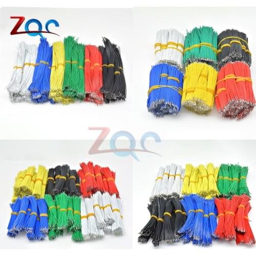 100PCS 24AWG 8/10/15/20CM Tin-Plated Breadboard PCB Solder Cable Fly Jumper Wire Cable 1007-24AWG Conductor Electrical Wires