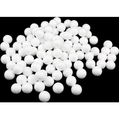 100pcs White Modelling Craft Polystyrene Foam Balls 10mm~30mm for Xmas Gift Christmas Party Decoration Accessories