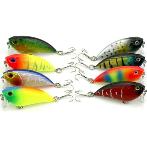 16pcs 5.5cm 6.6g Fishing Lure VIB winter Ice Fishing Hard Bait Pesca Isca Artificial Bait Crankbait Swimbait Fishing Lures