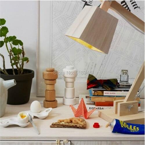 2014 Hot Selling Wood Table Lamp Bedside Lamps Desk Light, Novelty Light Fixtures