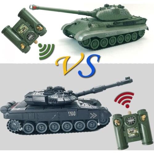99820 T-90 VS King Tiger Battle Tank 2.4G 9CH Radio Control Tank With Sound And Light Rc Military Vehicle For Christmas Gifts