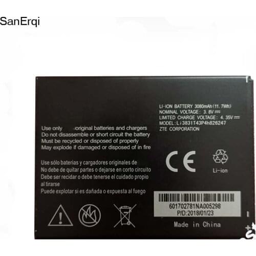 LI3831T42P4H826247 Battery for 3830mAh MAH ZTE Grand X 3 Z959 Cricket mobile phone battery