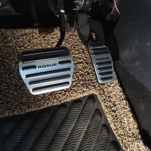 For Nissan Rogue 2021 2022 AT Aluminum Accelerator Pedal Gas Brake Pad Non-slip Mat Car Interior Styling Accessories