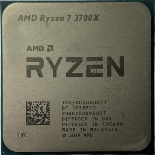 AMD R7 3700x pieces without CPU fan used 3, 6 GHz 7 nm L3 = 32 m, 100-00000007 1 Socket AM4