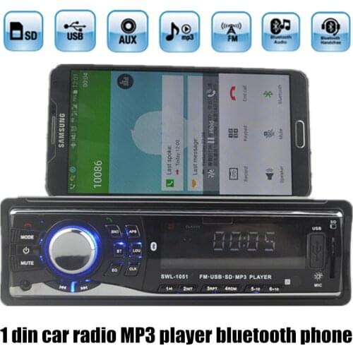 Hot 1 din Car Radio Mp3 Player Support USB SD Aux 12V Car Audio Car Stereo Mp3 player support bluetooth