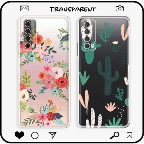 For Huawei P Smart 2021 Case Clear Protective Cover For Huawei Y7A Transparent Phone Bag on P Smart 2021 Fashion Protective Case