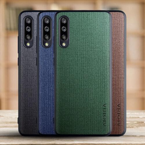 Fabric Texture Case for Xiaomi Mi A3 Cross pattern Simple Style Soft Back Cover Coque for Xiaomi Mi A3 Case funda cape