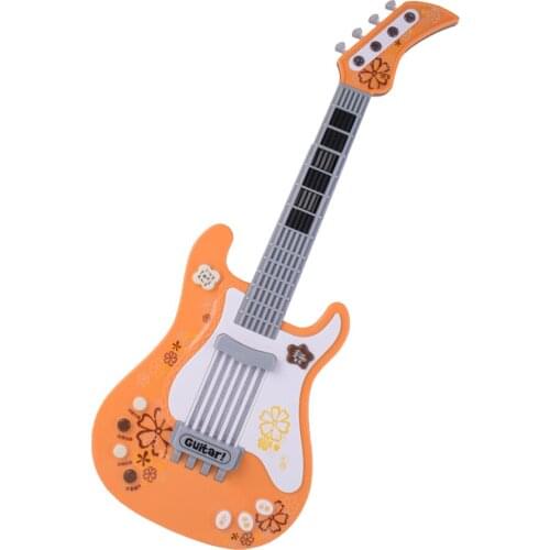 Kids Musical Guitar Electric Musical Toy Instrument with 4 Play Modes Lights & Musics for Boys and Girls