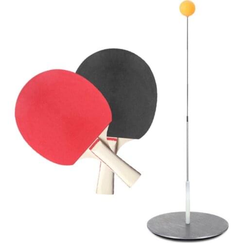 Elasticity Table Tennis Practice Trainer With Soft Shaft Ping Pong Training Machine Fitness Leisure Sports