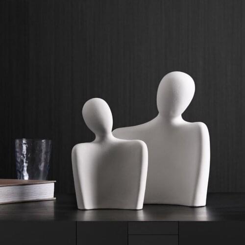 Simple Abstract Art Figure Embraces Ceramic Decoration Originality Living Room TV Cabinet Porch Office Desktop Soft Decoration