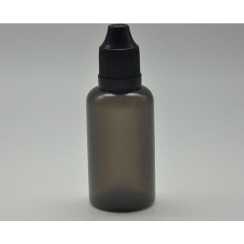 Kay Yu 100pcs empty 30ml hight quality PE eye dropper bottles black plastic squeeze vials pe silicon glue bottle