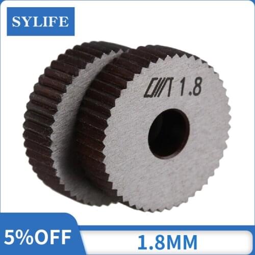 Steel 28 x 8mm Linear Knurl Wheel 1.8 mm Pitch Single Straight Coarse Knurling Tool Pack of 2