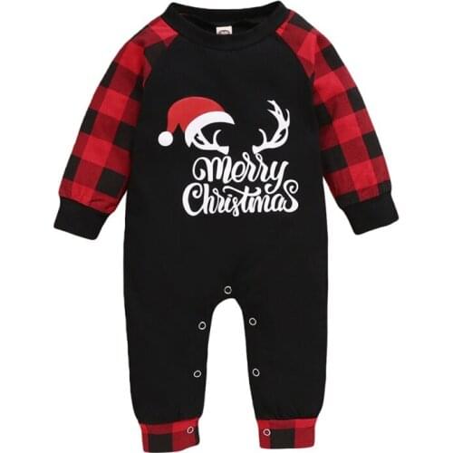 Newborn Baby Girl Boy Solid Cotton Romper Long Sleeve Jumpsuit Letter Plaid Clothing4