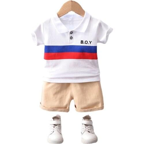 New Boys Clothes Suit Summer Baby Girls Clothing Children Fashion T-Shirt Shorts 2Pcs/Set Toddler Casual Costume Kids Tracksuits