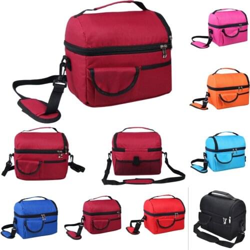 Brand New 2020 Fashion Hot 8L Insulated Lunch Bag Coolbag Work Picnic Adult Kids Food Storage Lunchbox