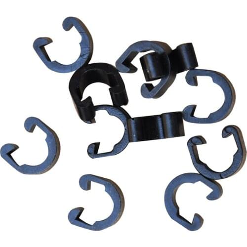 10pcs plastic MTB bike road bicyle C shape clips Housing Hose Guide for brake cable/derailleur line case C-buckle clasps