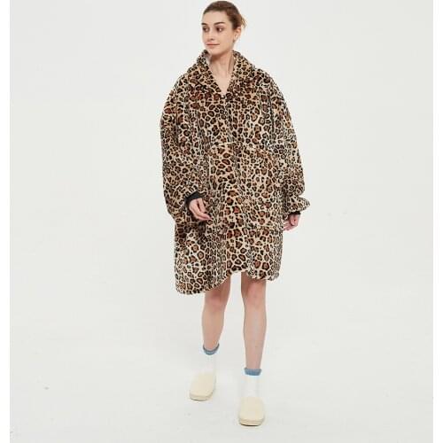 Sherpa Fleece Blanket With Sleeves Hoodie Blanket Adults Soft Warm Plush Winter Hooded Blanket couverture polaire