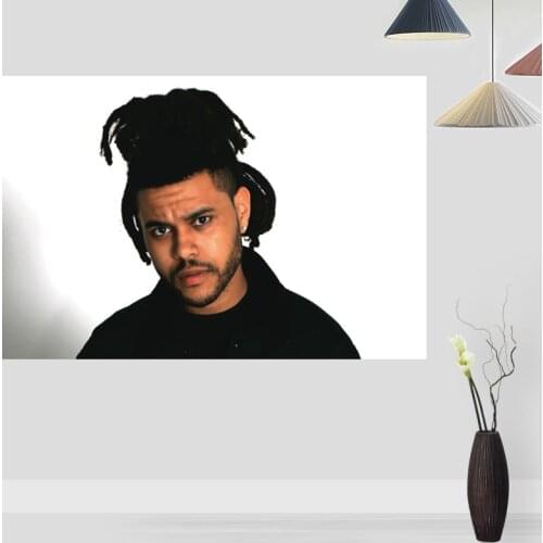 Modern Picture The Weeknd XO Poster Paintings For Living Room Wall Art Silk Fabric Cloth Decoration Poster For Children Gift