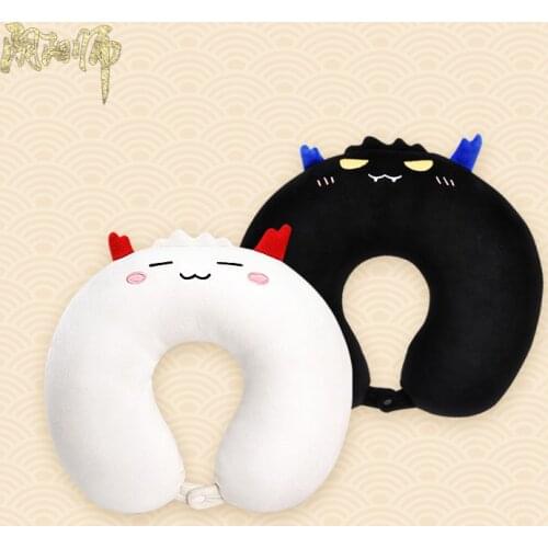 Game Onmyoji Theme U Shaped Neck Pillow Anime Cosplay Plush Doll Cartoon Rest Pillow Sofa Bed Back Cushion Otaku Home Decor Toy