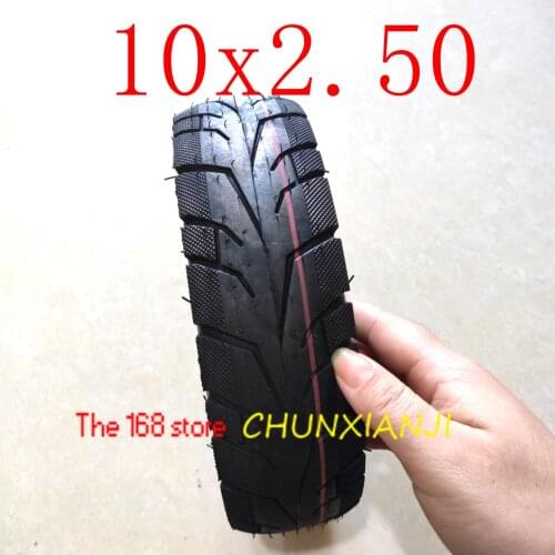 High Quality 10 Inch Tubeless Tyre10x2.50 Vacuum Tire for Electric Scooter Balance Drive Bicycle Tyre 10*2.5 Tyre