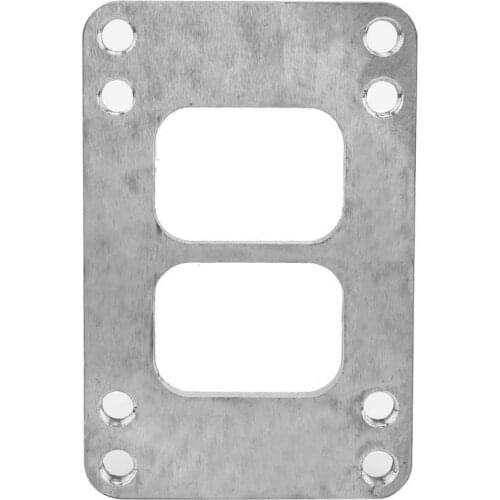 Stainless Steel Turbo Manifold Flange Adapter T6 to T4 Divided Exhaust 8 Holes