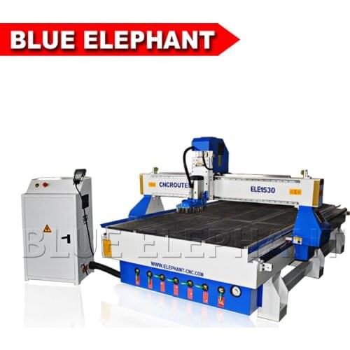 3 axis 4.5kw Italian spindle 1530 MDF jinan cnc router with dust collector and vacuum pump