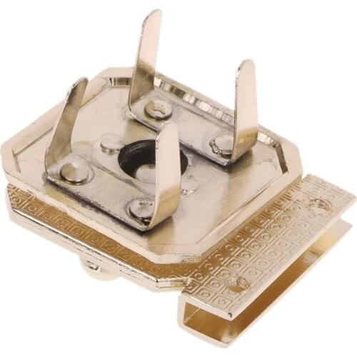 63HC Metal Clasp Turn Lock Twist Locks For DIY Handbag Craft Bag Purse Hardware Parts