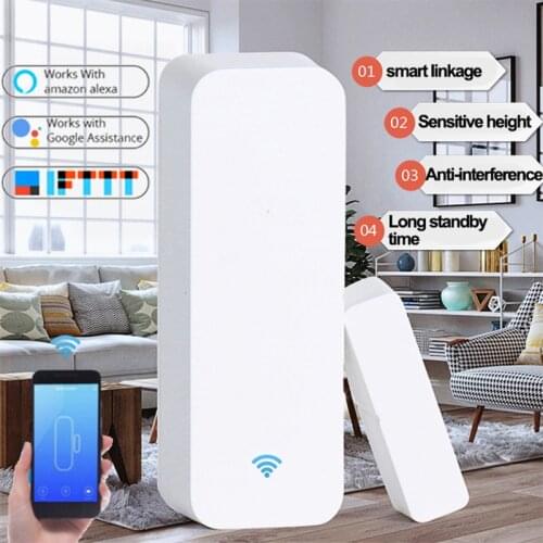 Tuya Smart WiFi Wireless Remote Door And Window Sensor Alarm Mobile Phone Control Induction Door Magnetic Alarm Detector