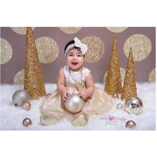 Seamless Photography Background Paper Photography Backdrop Gold Dots Solid Brown Wall Backdrops for Baby Shower Kids Birthday