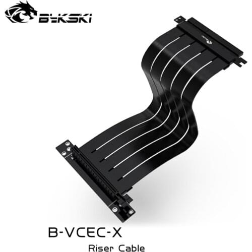Bykski GPU Extension PCIE3.0x16 Cable Vertical GPU Extend Wire Vertical Install 90 Degree Support PCI-E 3A PC MODDING B-VCEC-X