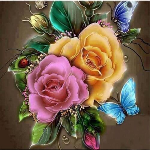 Flower Vase DIY Cross Stitch 11CT Embroidery Kits Needlework Craft Set Printed Canvas Cotton Thread Home Decoration On Room