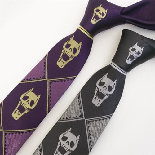JOJO JoJos Bizarre Adventure Neck Tie Cosplay Costume Ties KILLER QUEEN Heavens door Kira Yoshikage Tie