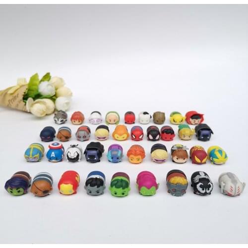 50pcs/100pcs 1.5-2cm Whole Sale Hot Super Heros Cartoon Anime Action Figures Toys Model Toy mini Girls Boys Children Kids Gift