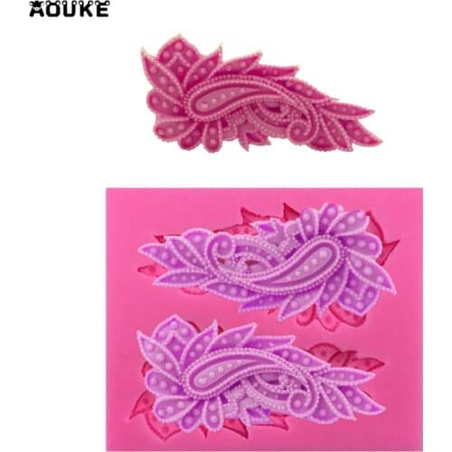 Peacock Feathers Shape Fondant Cake Silicone Mold Chocolate Pastry Mould Candy Ice Cube Molds Cake Decoration DIY Baking Tools