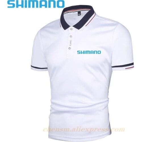 Summer Shimano Polo Fishing T-Shirt Multi-color Short Sleeve Daiwa Mens Fishing Tee Breathable Quick Dry Fishing Clothing