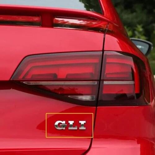For Volkswagen VW POLO Golf 4 5 6 7 MK4 MK5 MK6 MK7 GLI Car 3D Metal GLI Decals Stickers Car Trunk Body Emblem Badge Sticker