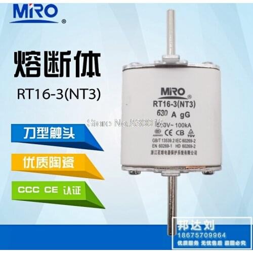 Mingrong Fuse RO34 NH3 RT16-3 RT20-3 NT3 350A 400A 450A 500A 630A-5PCS/LOT