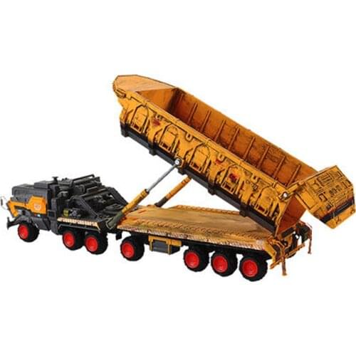 The Wandering Earth Dumper Truck Model 1:144 Diecast Metal Car Models High Simulation Carrier Model Alloy Truck Model Car Toys