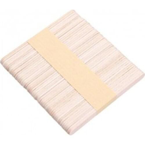 50Pcs/Lot Wooden Craft Ice Cream Sticks Pop Popsicle Sticks Natural Wood Cake Tools DIY kids Handwork Art Crafts Toys Ice Mold