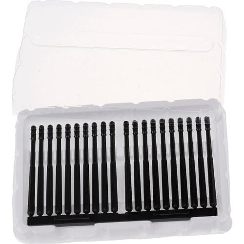 20Pcs/Pack Portable Black Disposable Sticky Ear Swabs Pick Spiral Tips Wax Removal Remover Tool Kit Nasal Cleaner Stick