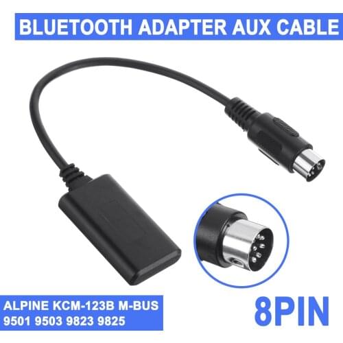 For Alpine KCM-123B M-BUS 9501 9503 9823 9825 bluetooth Adapter Music Aux Module Car Electronics Accessories