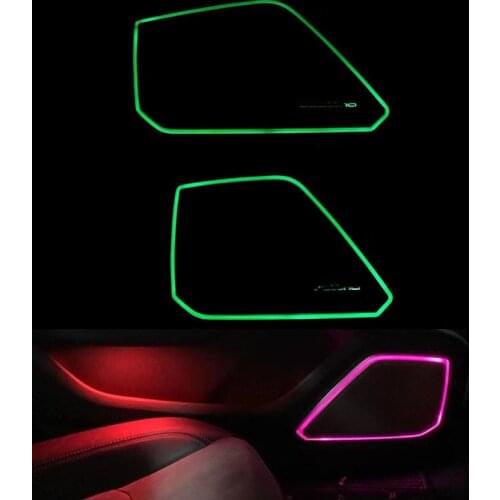 Fit for audi a6 c8 c7 2012 2019 2020 Speaker Cover Led Door Panel Illuminate Ambient Light Atmosphere Light