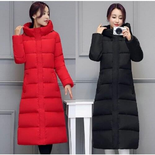M-3XL size new women cotton down jackets womens winter coats 90% cotton down super warm waterproof windproof Long casual parkas