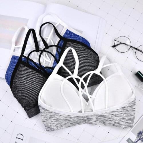 Sports Bra Top Yoga Wear One Size Sports Top Gym Jogging Running Sports Bra Wire Free Bandeau Sports Bra Tops