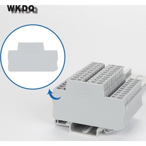 D-STTB2.5 End Cover ST Series Din Rail Terminal Blocks End Cover Plate L68/H40/W2.2mm Connector