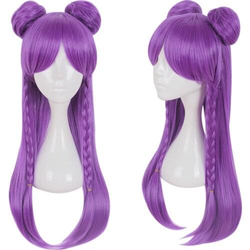High Quality LOL KDA Kaisa Cosplay Wig Daughter of the Void Kaisa Wig Heat Resistant Synthetic Hair Wigs + Wig Cap