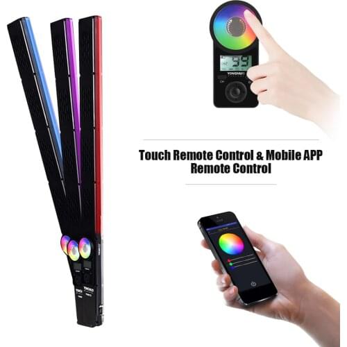 YONGNUO YN360III YN360 III 3200-5500K/5500K Handheld LED Video Light Bar Touch Lamp Adjusting Mode 10 Supplementary Lighting
