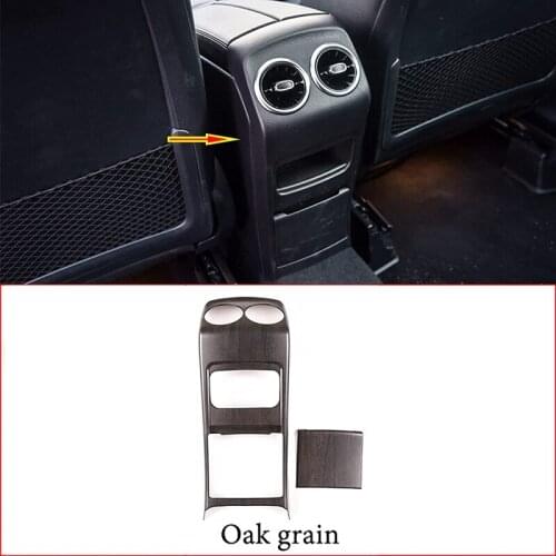 Oak Wood Grain Rear Air Conditioning Vent Cover Back Outlet Decorative Frame Panel Trim for Benz GLB W247 X247 2020