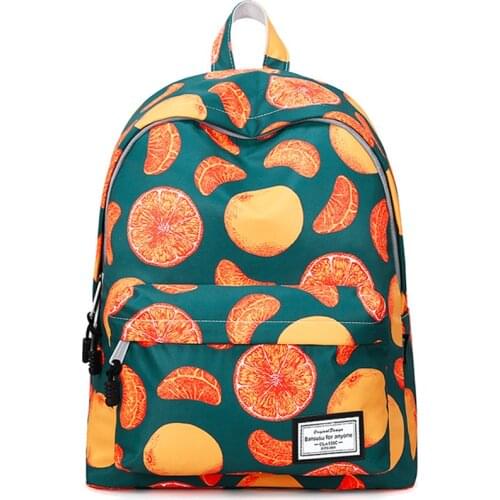 Women‘s Backpack for Girls Stylish School Bag Mochila Escolar Feminina Ladies Canvas Bookbag Water-resistant 14 15.6'' Laptopbag